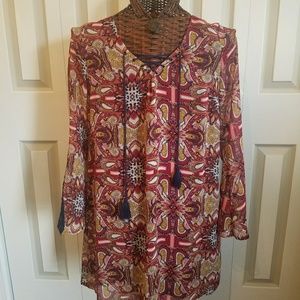 Adorable Womens Dress with Tassles Size Large